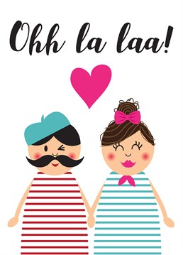 Send them this adorable Memelou Engagement card. Afterall, French is the language of love!