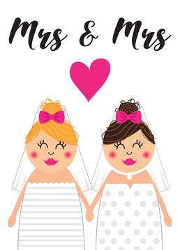 Give this super cute card by Memelou to the newlyweds to celebrate their wedding!