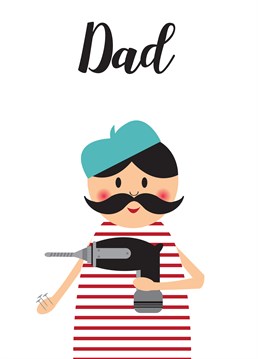 Send your DIY expert Dad this awesome Memelou card for his birthday.