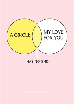 Demonstrate just how much you love them with this very romantic Venn diagram by Mint.