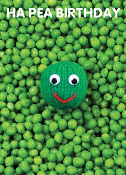 Try not to get too mushy with this perfectly adorable birthday card. We hope they like peas! Designed by Mint.