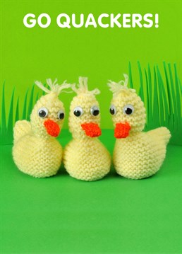 Wish them a quacking time splashing out on their birthday, much like these duckies! Designed by Mint.