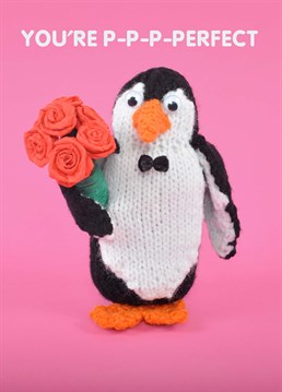 P-p-p-pick up this romantic Mint card and a bunch of flowers for your partner on Valentine's. Why not go all out in a penguin suit?