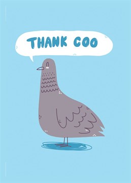 Say thank you to someone with this cute bird.