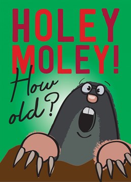 Mole seems slightly shocked on your birthday! How old?????