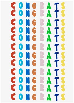 Say Congrats with this awesome card.