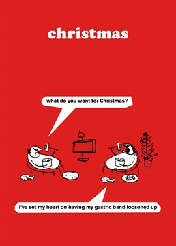 A funny and rude Christmas card from Modern Toss perfect for anyone: make it personal. We all ease off on the diet for twelve days of gorging.