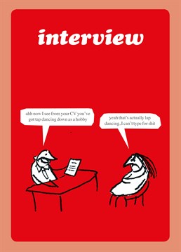 This Modern Toss New Job card is ideal for anyone who likes to exaggerate things on their CV!