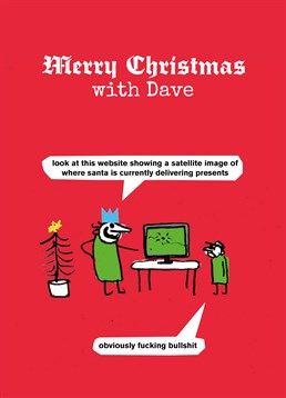This Modern Toss Christmas card reminds us not to forget the not so intelligent people in the family.