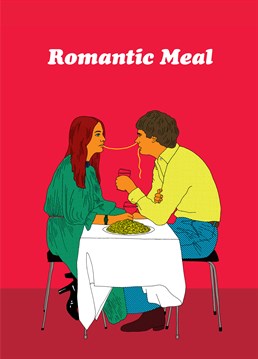 Watch out Lady and the Tramp, you've got competition! Valentine's design by Modern Toss.