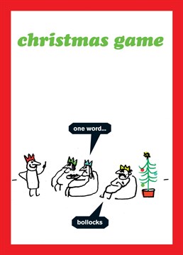 Send this Christmas card to the charades loving person in your life!