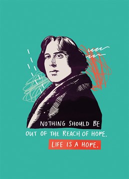 Be yourself; everyone else is already taken. Including this guy! Send some words of wisdom from playwright, Oscar Wilde with this Middle Mouse design.