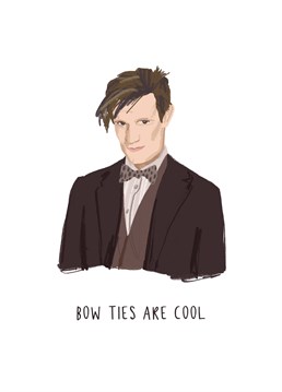 Is Matt Smith their favourite Doctor Who? Send this iconic bow tie-wearing Time Lord to someone who grew up loving the Eleventh Doctor. Designed by Middle Mouse.