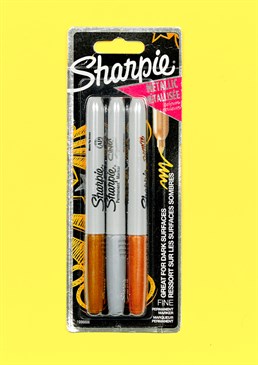 Metalic Sharpies - 3 Pack. Your friends and family will love this Scribbler favourite as much as we do, so go on treat them (or yourself!).
