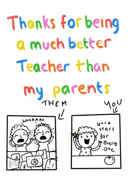 Teachers need the biggest thanks now we know how are their job is!!