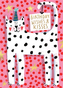 Birthday smiles all around with this Quirky Cat Birthday Card.