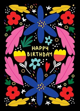This card is full of birthday cheer! Send this card to see them smile.