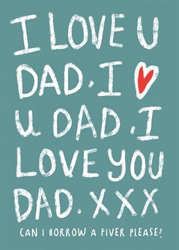 I Love U Dad Card. May The Bank Of Dad Continue!!. Send them this Father's Day and let them know how special they are!