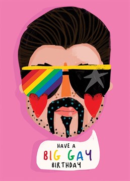 Let them have all the feels with this cool GAY card!