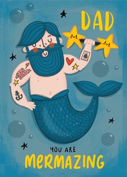 ITS NO SECRET THAT ALL MEN WANT TO BE A MERMAN. MAKE YOUR DAD'S DAY!