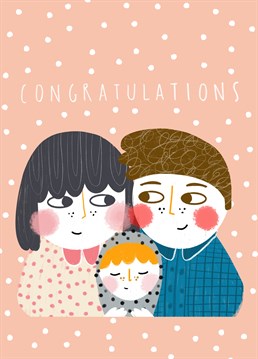 Congratulate a couple on the newest addition to their family with this picture perfect new baby card by Nichola Cowdery.