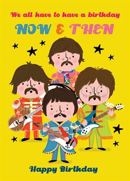 Unlike the new Beatles Song this card did not take 45 years to create. But its just as AWESOME!