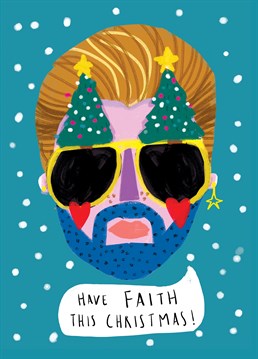 We have faith that this Christmas will will completely top Last Christmas, especially if you send this funky George Michael inspired card by Nichola Cowdery.