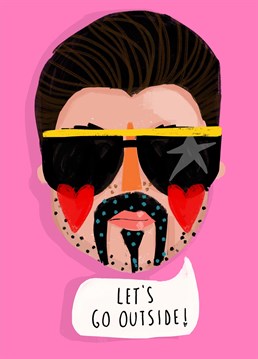 Take them to the places they love the best and send this George Michael inspired card by Nichola Cowdery.