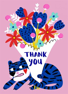 Thank you cards don't have to be lame! Let them know how thankful you are with this cool cat Thank You card!