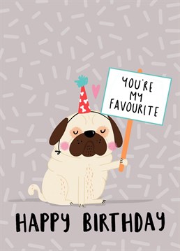 PUGTASTIC' Birthday card!! Send this to all your favourties. Make them feel special.