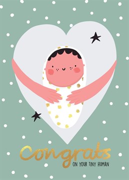 Gorgeous card to celebrate the arrival of brand new tiny human.