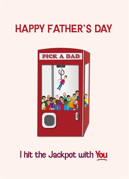 A heartfelt and funny Father's Day card to show him you care. Be careful with the claw!