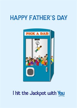 A cute and funny Father's Day card to show how much you care. Careful with the grabber.