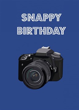Send your camera obsessed loved one birthday wishes with this photography inspired card