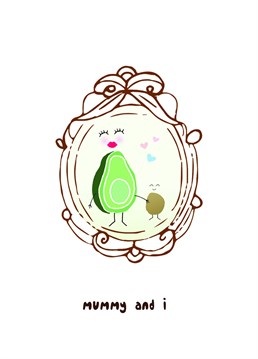 We are all part of our mama's. Remind your mum how grateful you are with this cute avocado inspired Mother's Day Card by Nocturnal Paper.