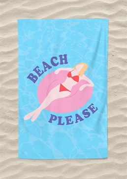 I need fabulous, that is my simple request! The perfect beach towel to take to your happy place and soak up the sun in style. Machine washable. 147cm x 100cm - extra-large size! Made from 300gsm microfibre towelling. Please note this product is made to order and is non-returnable.