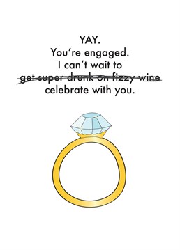 You're engaged! (Make sure you get the good fizz in or else) yaaaaay! This Objectables Engagement card lets you in on the celebrations.