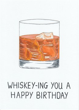 Partial to a wee dram? For the whiskey lover in your life or if they're simply a little bit 'old fashioned', this could be the card you've been looking for!