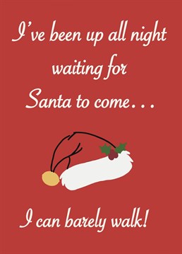 A funny Christmas card to bring a giggle to your loved ones face!