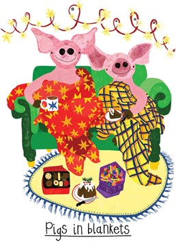 Pigs in blanket's are everyones favourite. Send this card to any friend or family member this Christmas.