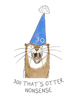 Surprise an Otter fan this year with a unique and thoughtful Otter Birthday Card. Here at Otterly Madness, we create unique, watercolour otter cards for that obsessive otter fan.     Gift this card so you can feel Otterly original and they feel Otterly special!