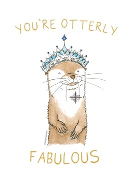 Surprise an Otter fan this year with a unique and thoughtful Otter Greeting Birthday card. Here at Otterly Madness, we create unique, watercolour otter Birthday cards for that obsessive otter fan.     Gift this Birthday card so you can feel Otterly original and they feel Otterly special!
