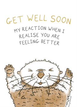 Show an Otter fan you care with a unique and thoughtful Otter Get Well Soon Card. Here at Otterly Madness, we create unique, watercolour otter cards for that obsessive otter fan.     Gift this card so you can feel Otterly original and they feel Otterly special!