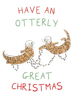 Surprise someone this Christmas with a unique and festive Otter Christmas Card. You'll feel Otterly thoughtful, and they'll feel Otterly Special! Here at Otterly Madness, I create narrated, otter cards for the obsessive otter fan.