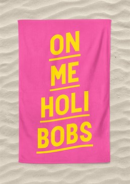 Officially check out of reality and engage holiday mode with this brilliant and only slightly ironic beach towel. Machine washable. 147cm x 100cm - extra-large size! Made from 300gsm microfibre towelling. Please note this product is made to order and is non-returnable.