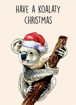 Send this adorable Koala themed card to the ultimate koala lover this Christmas! Also the perfect card to gift anyone celebrating Christmas down under!