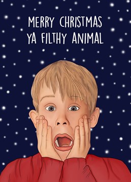 Send this iconic Kevin Mcallister themed card to the ultimate Home Alone fan this Christmas!