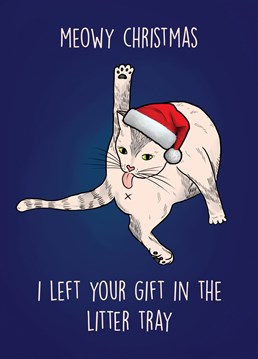 Send this hilarious christmas card to a cat lover or cat parent this christmas!