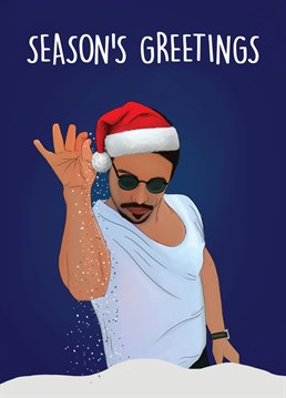 Send this hilarious Salt Bae themed card to a meme lover this Christmas