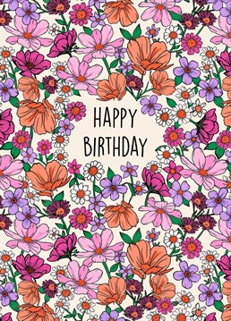 Send this gorgeous botanical printed card to a loved one to celebrate their birthday!